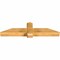 Ekena Millwork Eugene Rough Sawn Timber Gable Bracket, Western Red Cedar, 60"W x 15"H x 6"D x 6"F, 6/12 Pitch GBW060X15X0606EUG00RWR - alternate 5